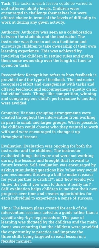 The TARGET Framework - Task, Authority, Recognition, Grouping, Evaluation, Time